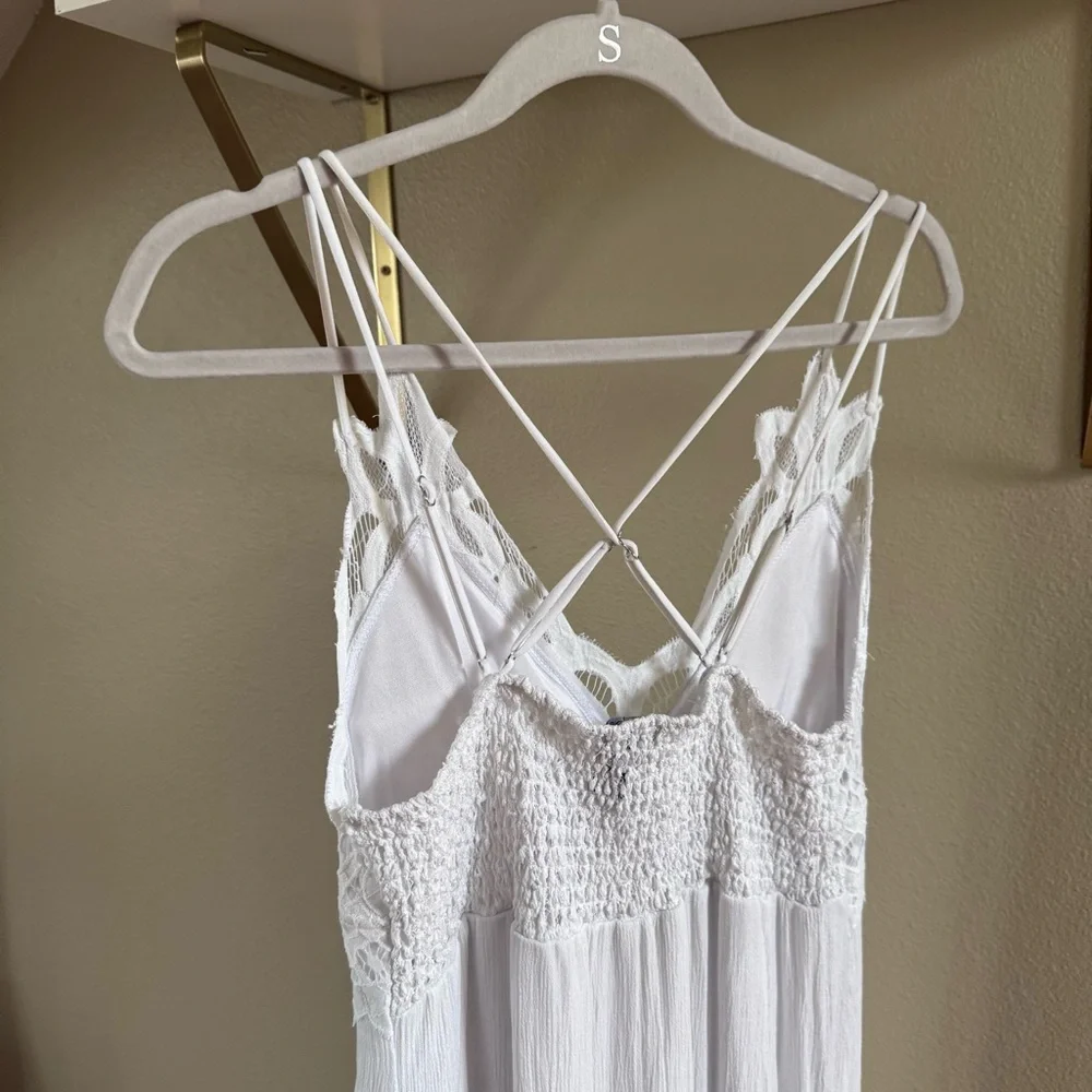 white Rue21 maxi dress with lace and straps - Picture 8 of 8